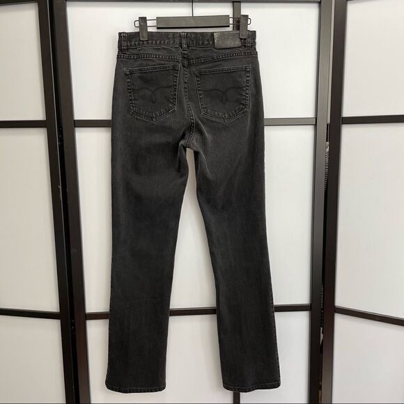 [2] Lauren By Ralph Lauren Black Classic Straight Leg Jeans Fall Cotton Denim - Picture 2 of 13